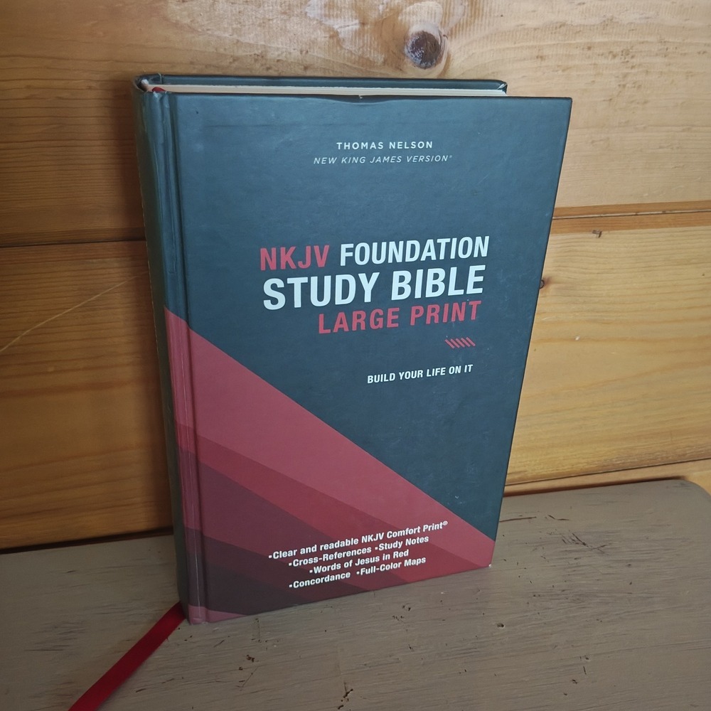 NKJV, Foundation Study Bible, Large Print, Hard, Nelson+- - Picture 1 of 7